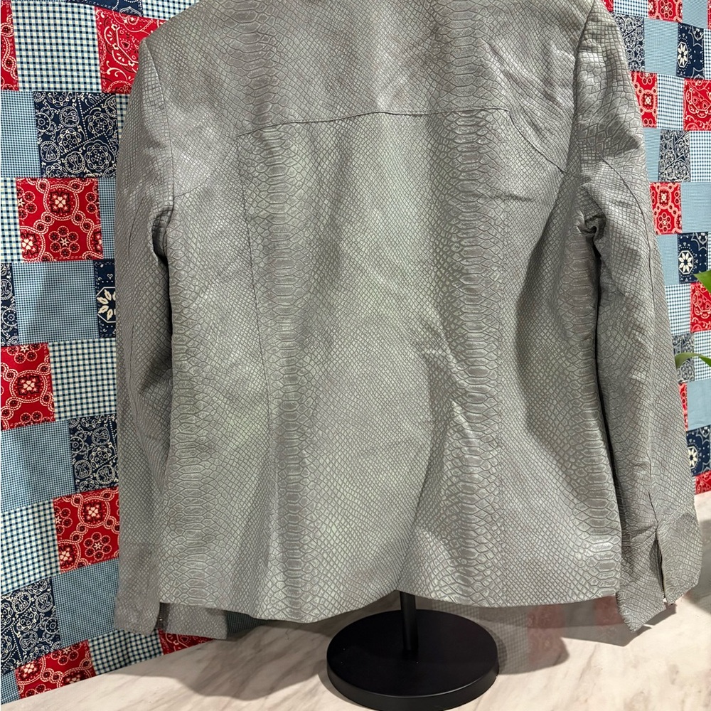 Alfani Silver Lightweight Jacket - image 4